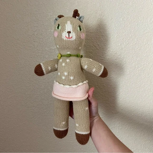 Blabla Hazel the Deer Mini Knitted Stuffed Animal Doll - Picture 1 of 4